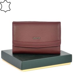 ДАМСКО ПОРТМОНЕ GRANDE ОТ ЕСТЕСТВЕНА КОЖА-2620-БОРДО
