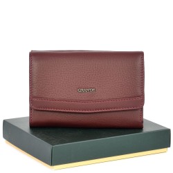 ДАМСКО ПОРТМОНЕ GRANDE ОТ ЕСТЕСТВЕНА КОЖА-2620-БОРДО