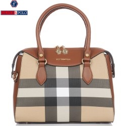 ДАМСКА ЕЛЕГАНТНА ЧАНТА-SP995-ТАБА/БЕЖОВО/СИВО