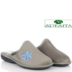 ДАМСКИ ПАНТОФИ НА АНАТОМИЧНО ХОДИЛО-NEVIA-СИВИ