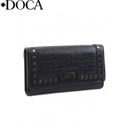 ДАМСКО ПОРТМОНЕ DOCA-65769-ЧЕРНО