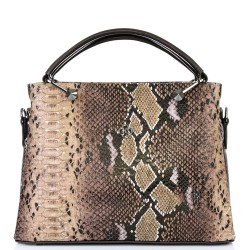 ДАМСКА ЕЛЕГАНТНА ЧАНТА-103-БЕЖОВО/КАФЯВО