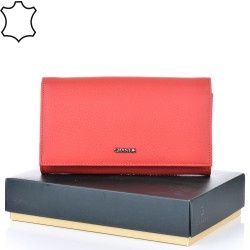 ДАМСКО ПОРТМОНЕ GRANDE ОТ ЕСТЕСТВЕНА КОЖА-2604-ЧЕРВЕНО
