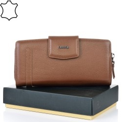 ДАМСКО ПОРТМОНЕ GRANDE ОТ ЕСТЕСТВЕНА КОЖА-2714-ТАБА