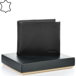 МЪЖКО ПОРТМОНЕ GRANDE ОТ ЕСТЕСТВЕНА КОЖА-1556-ЧЕРНО