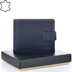 МЪЖКО ПОРТМОНЕ GRANDE ОТ ЕСТЕСТВЕНА КОЖА-1525-ТЪМНО СИНЬО