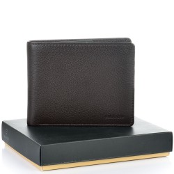 МЪЖКО ПОРТМОНЕ GRANDE ОТ ЕСТЕСТВЕНА КОЖА-1508-КАФЯВО