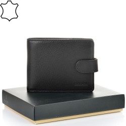 МЪЖКО ПОРТМОНЕ GRANDE ОТ ЕСТЕСТВЕНА КОЖА-1515-ЧЕРНО