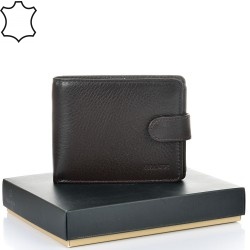 МЪЖКО ПОРТМОНЕ GRANDE ОТ ЕСТЕСТВЕНА КОЖА-1515-КАФЯВО