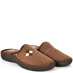 МЪЖКИ ПАНТОФИ НА АНАТОМИЧНО ХОДИЛО-2148-КАФЯВИ