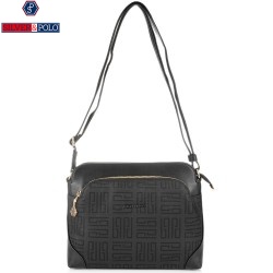 ДАМСКА ЧАНТА ПРЕЗ РАМО-SP364-ЧЕРНО/Ф