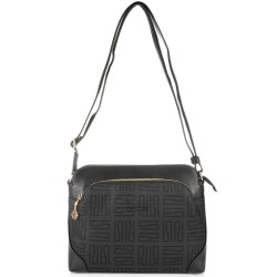 ДАМСКА ЧАНТА ПРЕЗ РАМО-SP364-ЧЕРНО/Ф