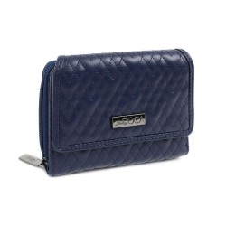 ДАМСКО ПОРТМОНЕ-DOCA-66243-ТЪМНО СИНЬО