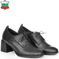 ДАМСКИ ОБУВКИ НА ТОК ОТ ЕСТЕСТВЕНА КОЖА-JANET2-853-ЧЕРНИ