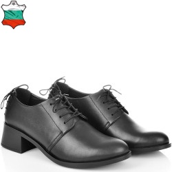 ДАМСКИ ОБУВКИ НА ТОК ОТ ЕСТЕСТВЕНА КОЖА-C362-234-ЧЕРНИ