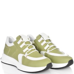 ДАМСКИ КЕЦОВЕ ОТ ЕСТЕСТВЕНА КОЖА-4574-ЗЕЛЕНИ