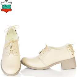 ДАМСКИ ОБУВКИ НА ТОК ОТ ЕСТЕСТВЕНА КОЖА-C362-234-БЕЖОВИ