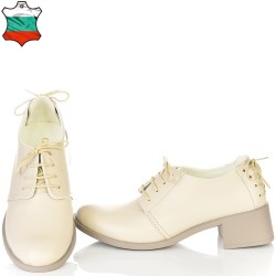 ДАМСКИ ОБУВКИ НА ТОК ОТ ЕСТЕСТВЕНА КОЖА-C362-234-БЕЖОВИ