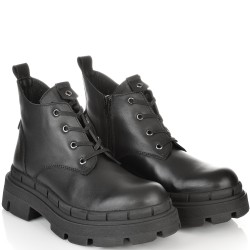 ДАМСКИ БОТИ ОТ ЕСТЕСТВЕНА КОЖА-TAYRA 06-ЧЕРНИ