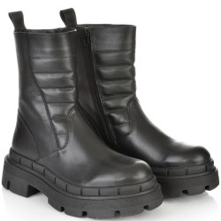 ДАМСКИ БОТИ ОТ ЕСТЕСТВЕНА КОЖА-TAYRA 08-ЧЕРНИ