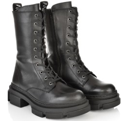 ДАМСКИ БОТИ ОТ ЕСТЕСТВЕНА КОЖА-TIFFANY 02-ЧЕРНИ