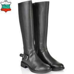 ДАМСКИ БОТУШИ ОТ ЕСТЕСТВЕНА КОЖА-ARIZA 11-ЧЕРНИ