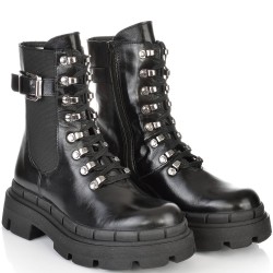 ДАМСКИ БОТИ ОТ ЕСТЕСТВЕН ЛАК-TAYRA 04-ЧЕРНИ