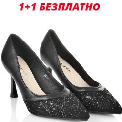 ДАМСКИ ОБУВКИ НА ТОК-3768-ЧЕРНИ
