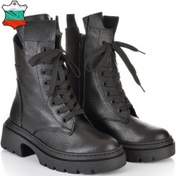 ДАМСКИ БОТИ ОТ ЕСТЕСТВЕНА КОЖА-ASTRA35-305-ЧЕРНИ