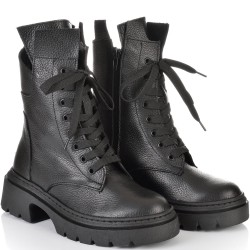 ДАМСКИ БОТИ ОТ ЕСТЕСТВЕНА КОЖА-ASTRA35-305-ЧЕРНИ