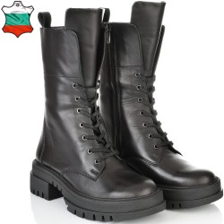 ДАМСКИ БОТИ ОТ ЕСТЕСТВЕНА КОЖА-ASTRA 38-1520-ЧЕРНИ