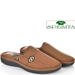 МЪЖКИ ПАНТОФИ НА АНАТОМИЧНО ХОДИЛО-2235-КАФЯВИ