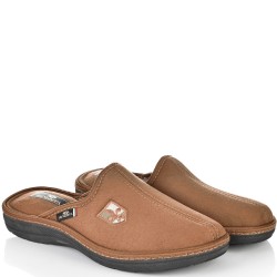 МЪЖКИ ПАНТОФИ НА АНАТОМИЧНО ХОДИЛО-640-КАФЯВИ