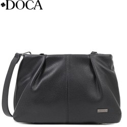 ДАМСКА ЧАНТА ПРЕЗ РАМО DOCA-18645-ЧЕРНА