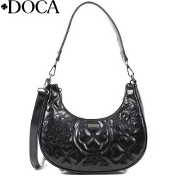 ДАМСКА ЕЛЕГАНТНА ЧАНТА DOCA-18710-ЧЕРНА