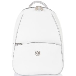 БЪЛГАРСКА ДАМСКА РАНИЦА-S1323-ЕФЕКТНА КОЖА-БЯЛА