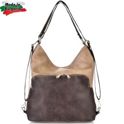 БЪЛГАРСКА ДАМСКА ЧАНТА/РАНИЦА-S1327-БЕЖОВО/КАФЯВО БЪЛГАРСКА ДАМСКА ЧАНТА/РАНИЦА-S1327-БЕЖОВО/КАФЯВО