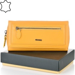 ДАМСКО ПОРТМОНЕ GRANDE ОТ ЕСТЕСТВЕНА КОЖА-2636-ГОРЧИЦА
