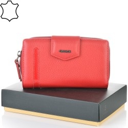 ДАМСКО ПОРТМОНЕ GRANDE ОТ ЕСТЕСТВЕНА КОЖА-2716-ЧЕРВЕНО