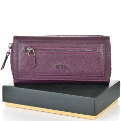 ДАМСКО ПОРТМОНЕ GRANDE ОТ ЕСТЕСТВЕНА КОЖА-2636-ЛИЛАВО