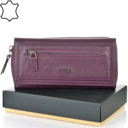 ДАМСКО ПОРТМОНЕ GRANDE ОТ ЕСТЕСТВЕНА КОЖА-2636-ЛИЛАВО