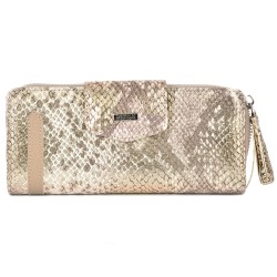 ДАМСКО ПОРТМОНЕ ОТ ЕСТЕСТВЕНА КОЖА-731-ЗМ-БЕЖОВО/ЗЛАТНО