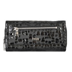 ДАМСКО ПОРТМОНЕ ОТ ЕСТЕСТВЕНА КОЖА- 153-ЕФЕКТНО-ЧЕРНО