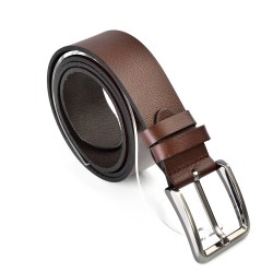 КОЛАН ОТ ЕСТЕСТВЕНА БИВОЛСКА КОЖА-7443-КАФЯВ