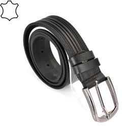 КОЛАН ОТ ЕСТЕСТВЕНА БИВОЛСКА КОЖА-7450-ЧЕРЕН