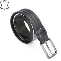 КОЛАН ОТ ЕСТЕСТВЕНА БИВОЛСКА КОЖА-7451-ТЪМНО СИН