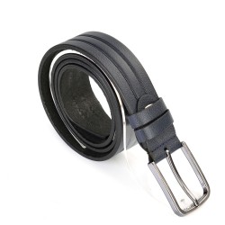 КОЛАН ОТ ЕСТЕСТВЕНА БИВОЛСКА КОЖА-7451-ТЪМНО СИН