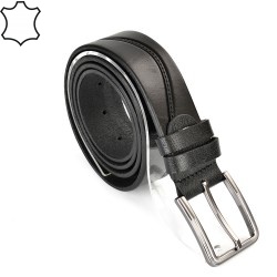 КОЛАН ОТ ЕСТЕСТВЕНА БИВОЛСКА КОЖА-7452-ЧЕРЕН