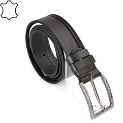 КОЛАН ОТ ЕСТЕСТВЕНА БИВОЛСКА КОЖА-7454-ЧЕРЕН