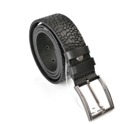 КОЛАН ОТ ЕСТЕСТВЕНА БИВОЛСКА КОЖА-7431-ЧЕРЕН